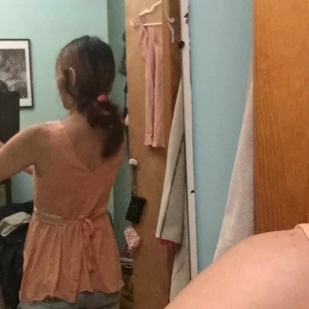 VTG Y2K Anthro Peplum Boho Top Beaded Sash - Picture 6 of 16